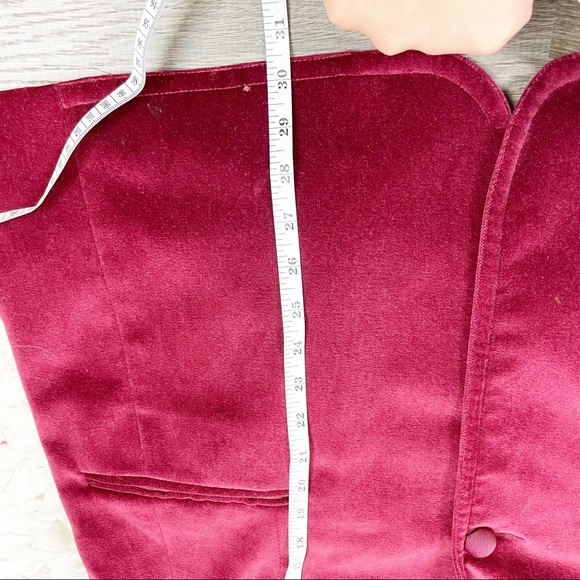Dark academia/light Academia, Burgundy Velvet, Long lined blazer, plus size 18 - Picture 11 of 13